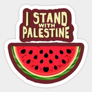 I stand with palestine Sticker